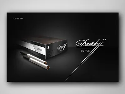 Davidoff Black cigarette poster davidoff poster
