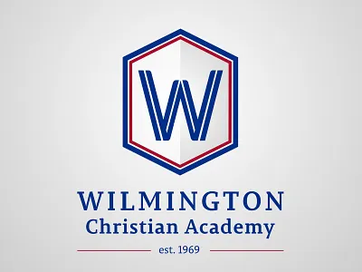 WCA Logo academic academy hexagon logo school w