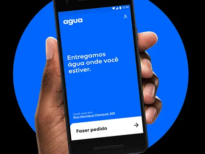 agua - water delivery app app concept delivery exercise minimal modern product service study typography ui ux water