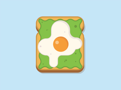 22. Avocado Toast - The Rose Café avocado avocado toast brunch food and drink food icon food icons foodie la food los angeles toast vector vector illustration