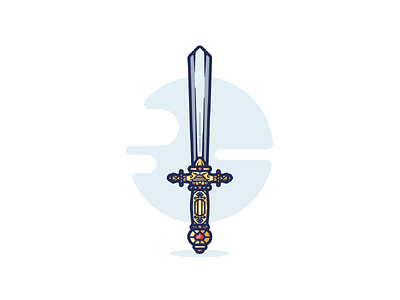 Sword of Godric Gryffindor art artwork design dribbble graphic graphic design harry potter illustration illustrations minimal shot shots sword vector witch wizard