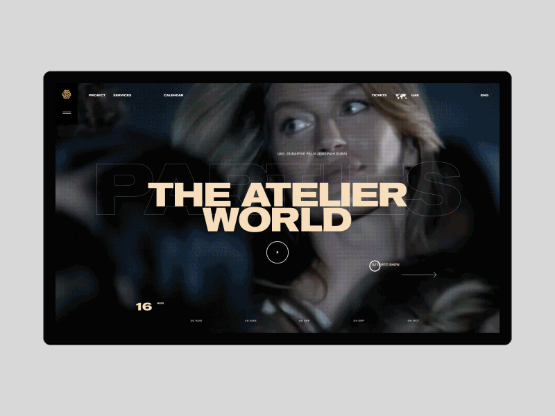 Alchemy Project animation desktop minimal motion principle typography ui ux web website