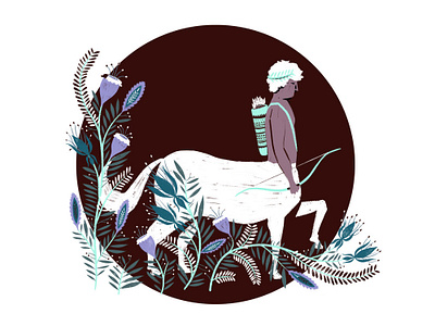 Centaur animal animals botanical centaur design drawing floral illustration mythical mythical creature nature