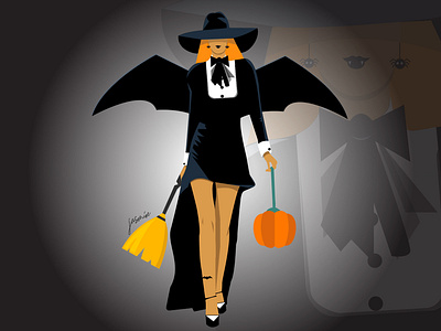 Fashion Of Halloween art charactedesign design digital illustration fashion graphic art halloween halloween design halloween2018 illustration vector art