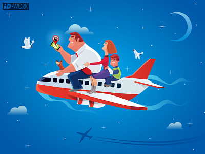 family traveling by airplane adobe illustrator adventure art cartoon character character art design digitaldrawing family graphic design graphicart graphics illustration illustrator travelling vector vector artwork vectorart vectorgraphics vectorillustration