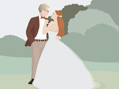 Wedding illustrator vector wedding