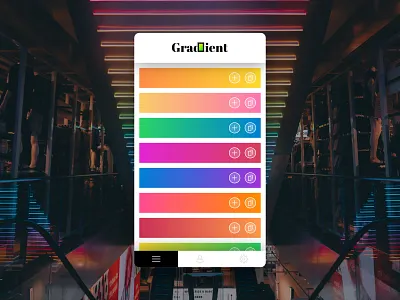 Gradient 2d app design flat gradient icon minimalistic shadow simple ui ux vector web