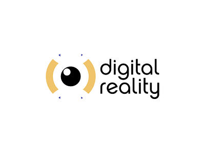 Digital Reality Logo augmented reality concept design logo minimalist vector