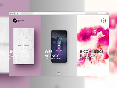 Portfolio Website | With horizontal scroll animated web interface animation animation landing page bootstrap branding design landing logo site ui ux vector web