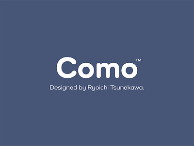 Como font font design type type design typeface