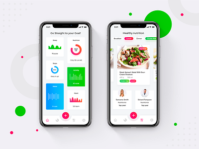 Nutrifit Ios App Calories Counter app app dashboard app design calorie calories calories tracker clean coloful dashboard design fitness fitness app health health care mobile app ui ux