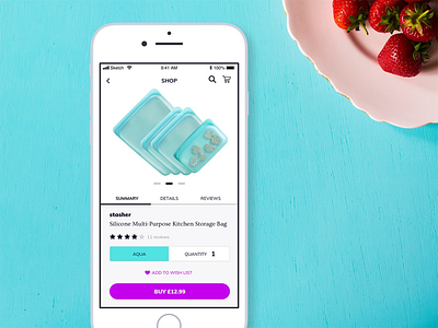 Daily UI 012 - E-commerce shop 012 dailyui e commerce food app ios mobile mobile app shop single product ui ui challenge user interface