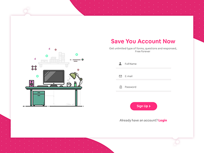 Website Login UI art card color create account creative design icon illustration illustrations login login signup typography ui ui ux uidesign ux web ui web ui kit website website login