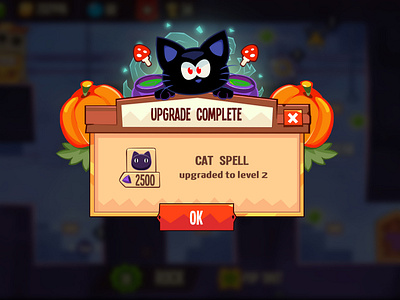 Halloween Popup cat game halloween popup ui