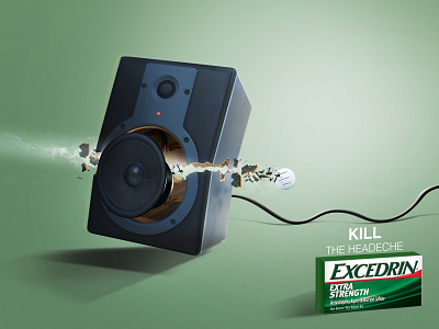 Novartis Excedrin print ad art direction creative design excedrin graphic design headache medical novartis print ads