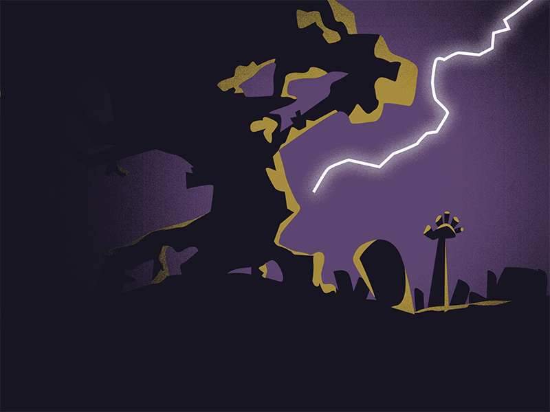Zombie animation dead flash gif grave yard graveyard halloween lightning night scary spooky storm undead zombie
