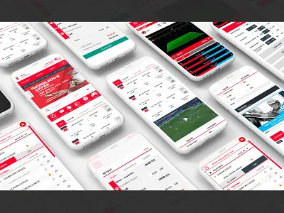 Sportsbook Mobile - betting platform bet betslip betting flat design gambling igaming minimal mobiledesign responsivelayout sports sportsbook uidesign webdesign whiteinterface