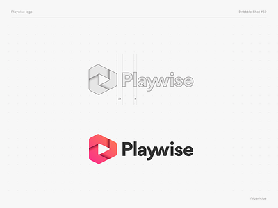 Playwise Logo awesome clever smart blue minimal modern branding custom wordmark logotype guidelines branding idea iconic logo identity designer vilnius illustration logo mark symbol logotype mark monogram creative minimal modern wordmark simple negative space pixel corporate brand software dev developer symbol branding web perfect trademark good best typography ui