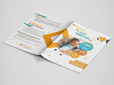 Prayas Brochure Front branding brochure design coreldraw illustration