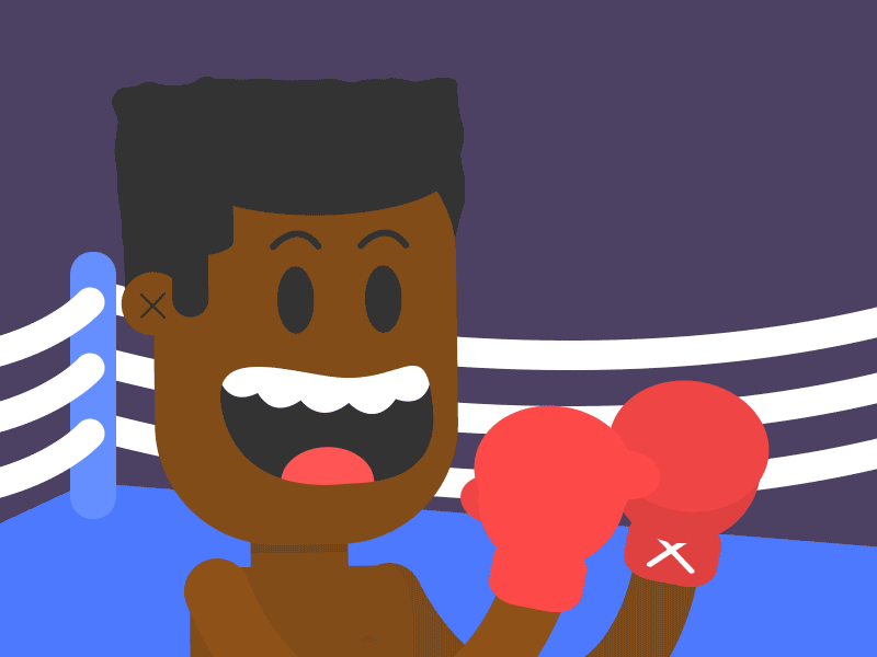 K.O. after effects animation boxing fight gif knockout