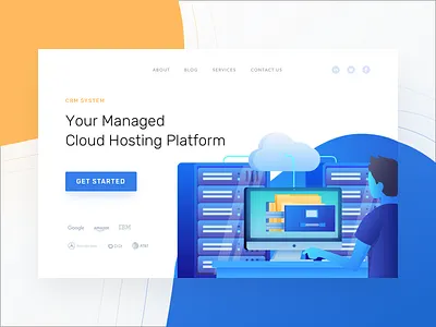 Cloud Hosting illustration