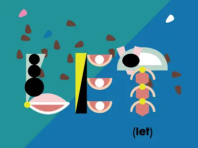 Let It Rain Part 1 colors concept daily type design digital design illustration lettering lettering art shapes typography