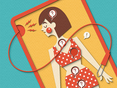 Breast Cancer Awareness cancer design editorial health illustration medical operation paper art paper craft people photoshop woman