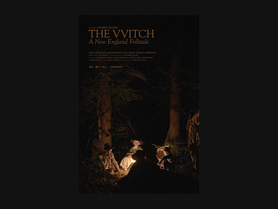 The Witch (2015) branding cover design experiment film font illustration logo movie poster poster a day poster art poster challenge product simple store type typography
