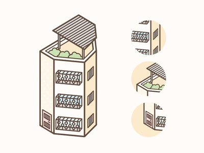 Taiwan building illustration building illustration vector