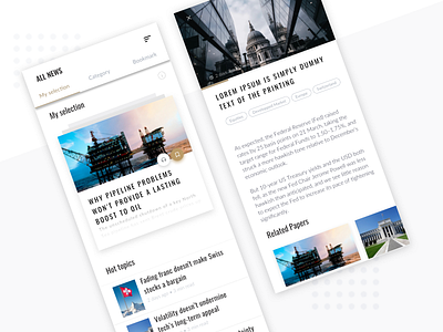 Article Screen App android app article app clean minimal mobile ui ux