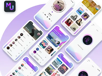 Music Player APP Design app design interaction design mobile design mobile ui music music app music player music player ui music ui ui ui design uiux
