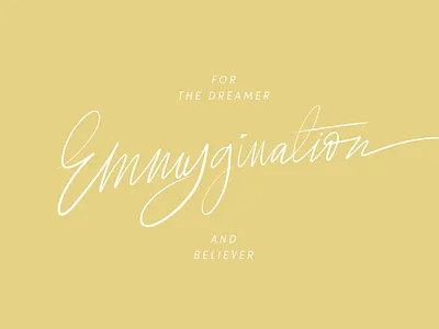 Emmygination Branding Assets branding branding designer calligraphy disney dreamer hand lettering lettering artist logo design magic tagline
