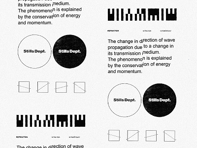 Stills Dept. brand film glitch logo pattern photography type