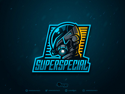 SuperSpecial branding character dmitry krino esports gaming graphic design helmet logotype mascot sci fi