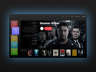 025 TV App app dailyui smart tv tv app ui