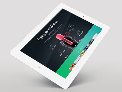 Bobble Website Redesign consumer data visualization digital design mockup visual design water bottle web design