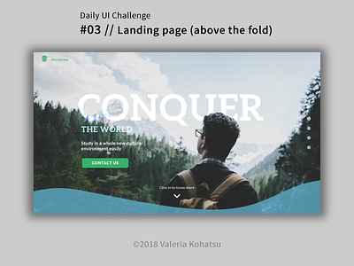 Landing page dailyui design icon landing page web design