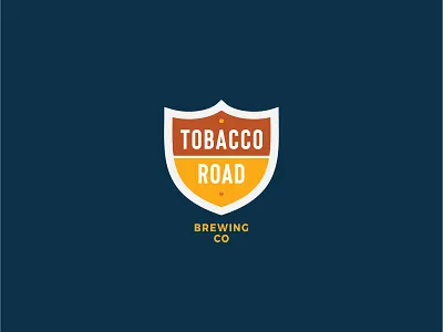 Tobacco Road Brewing exploratory badge beer brewing design icon illustration logo redesign road tobacco type typography