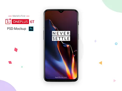 Oneplus 6T Mockup download free freebie mockup oneplus oneplus 6t phone psd