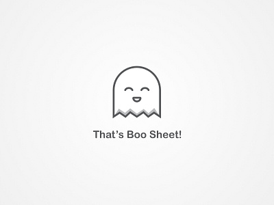 That's Boo Sheet! boo ghost halloween line art