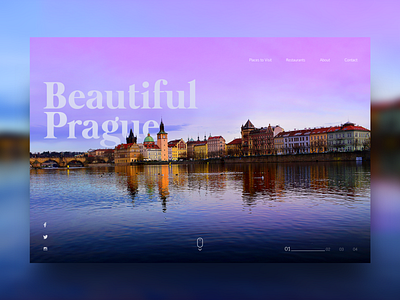 Prague adobe advertising art branding design digital icon landing page microsite photography photoshop travel typography ui user experience design user interface ux wacom website concept website design