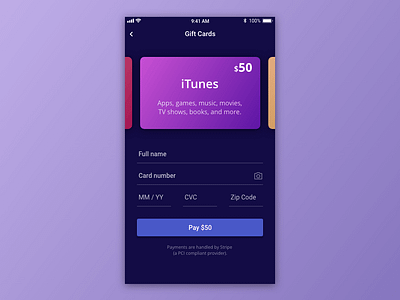 Credit Card Checkout - Daily UI 002 app checkout dailyui dailyui 002