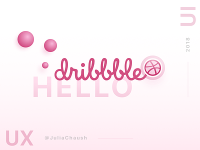 Hello Dribble app design ui ux web