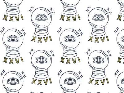 Crystal Ball Pattern branding illustration pattern pattern design