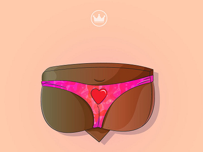Insta Like artwork butt icon illustration instagram