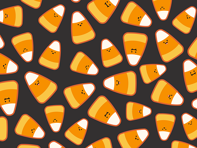 Candy Corn Pattern 2d design 2dillustration candy candy corn flat halloween halloween design illustration pattern vector vector art vector artwork