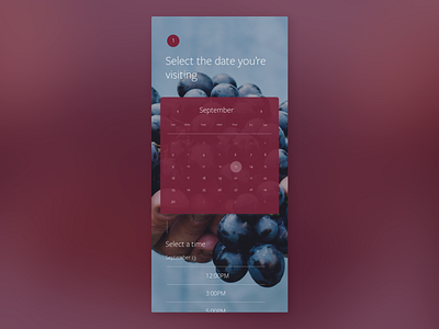 Calendar UI 038 app daily 100 challenge daily challange dailyui dailyui038 dailyuichallenge design software ui ux web website wine wine app winery