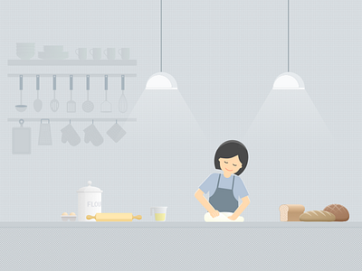 Baking illustration sketch app