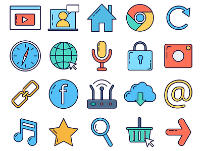 Internet Vector Freebie Icon Set free freebie graphics icons internet typography vector