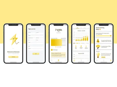 Electrack app design design challenge environment illustration ui ux
